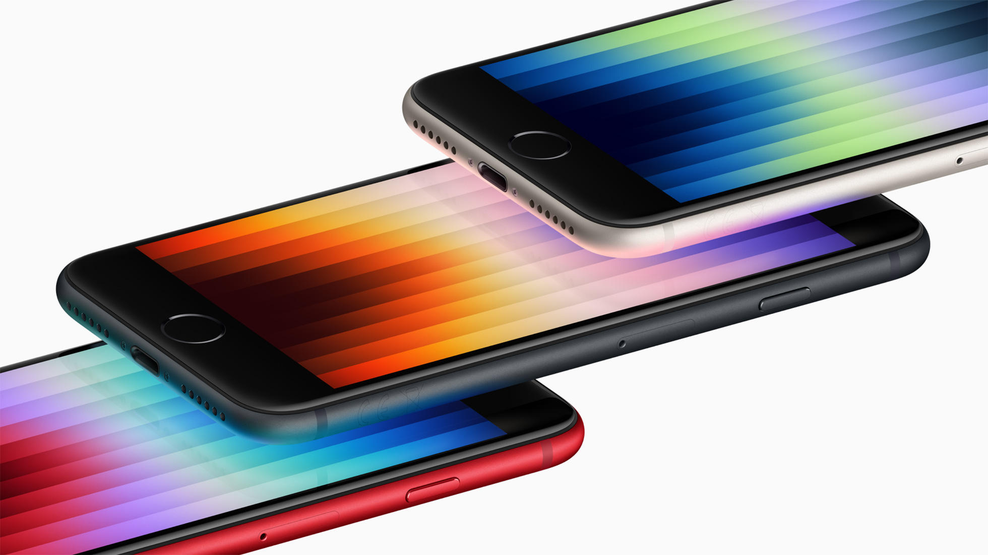 iPhone Se 2022 3 erinevat värvi