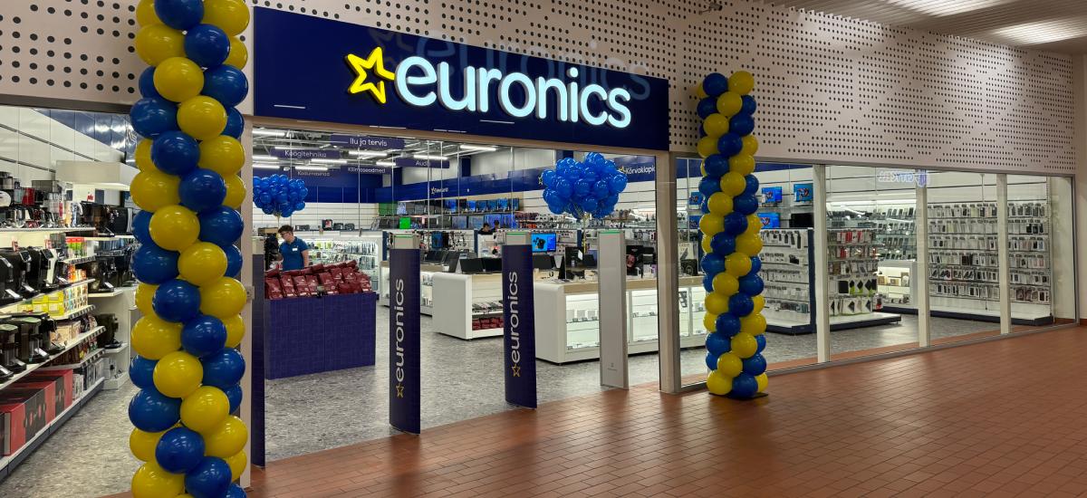Euronics kauplus Viljandis UKU Keskuses