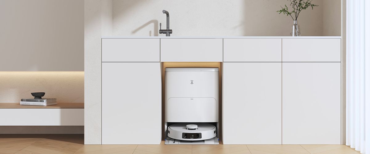 Ecovacs Deebot T30S интегрирован в легкую кухонную мебель