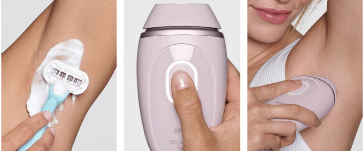 Fotoepilaatori kasutamisejuhend kaenlaaluste karvade eemaldamiseks