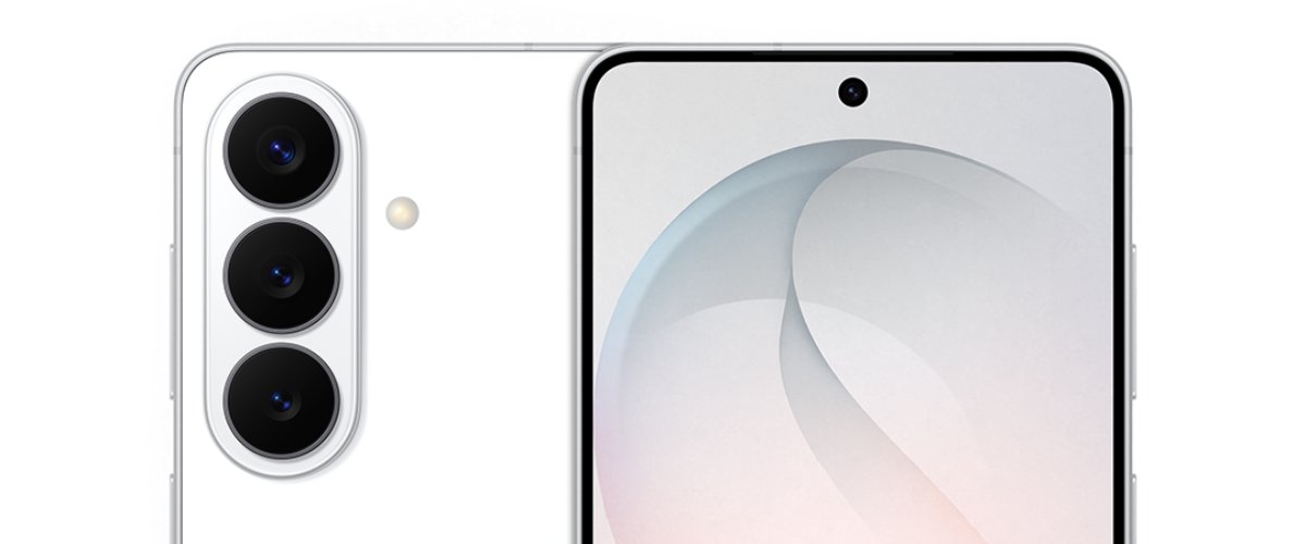 Samsung Galaxy S26 seeria nutitelefoni näidis valges toonis