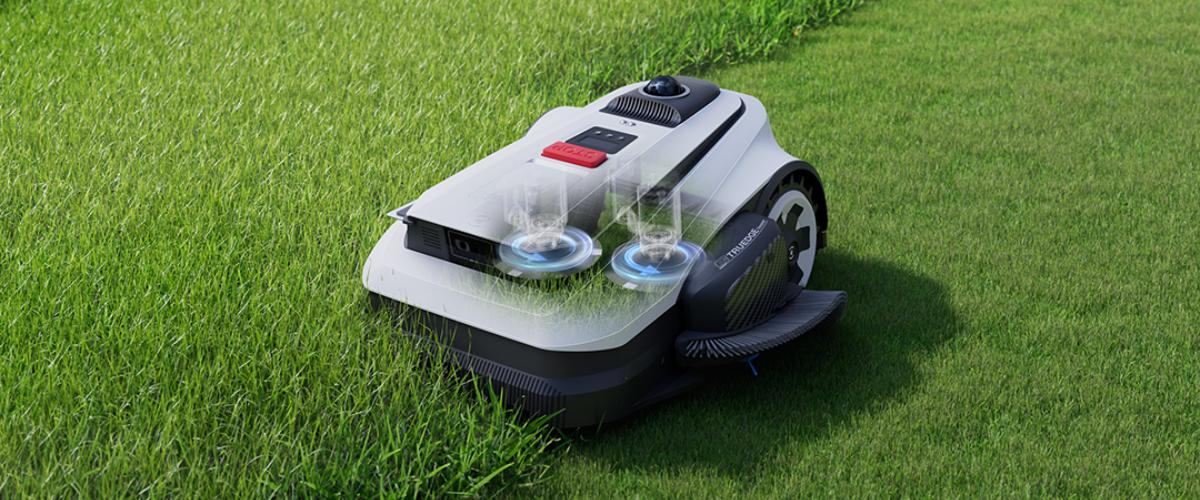 Piirdekaablivaba robotniiduk Ecovacs GOAT A3000 LiDAR Pro niitmas muru