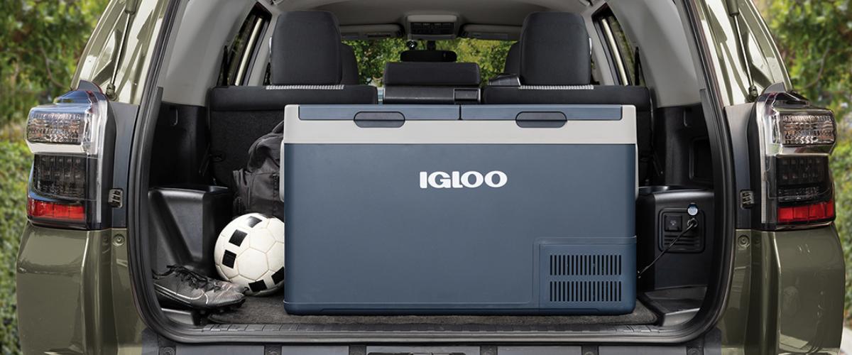 Igloo ICF80 kompressoriga autokülmik auto pagasiruumis pikemaks reisiks