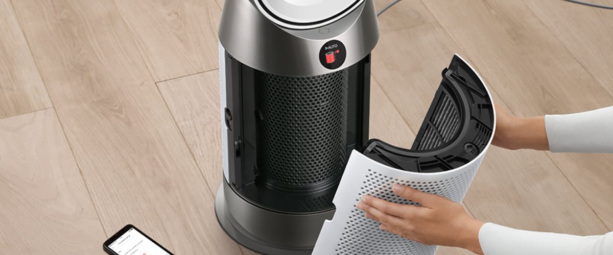Dyson Purifier Hot+Cool HP1 õhupuhasti HEPA- ja aktiivsöefiltri vahetamine