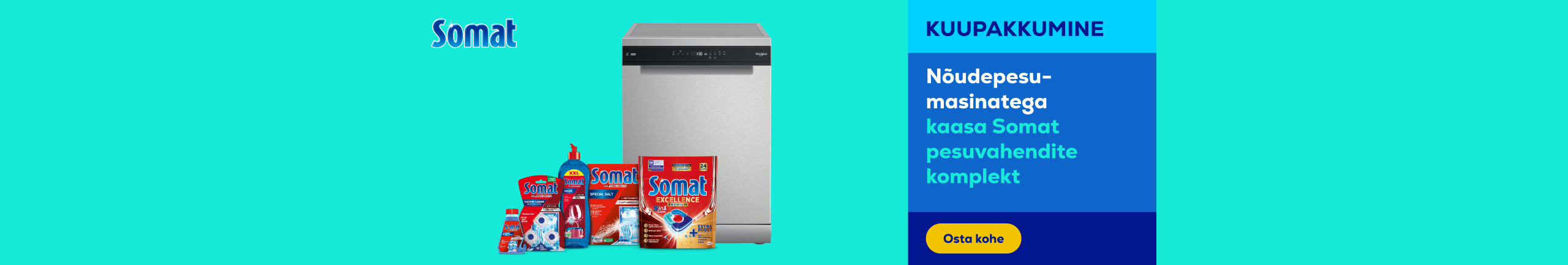 Buy a dishwasher and receive Somat set as a gift