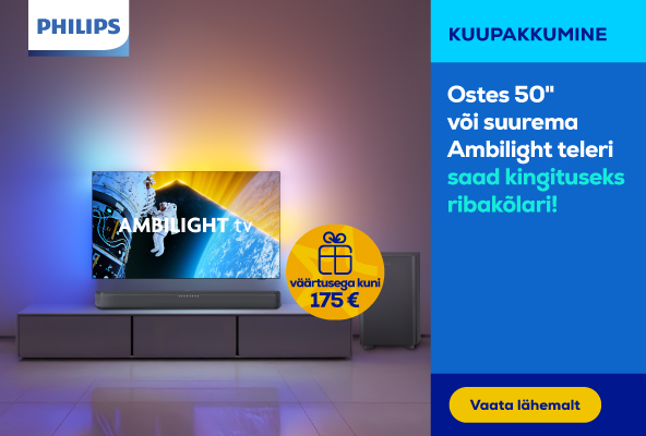 Buy 50'' or larger Ambilight TV and get a SoundBar as a gift!