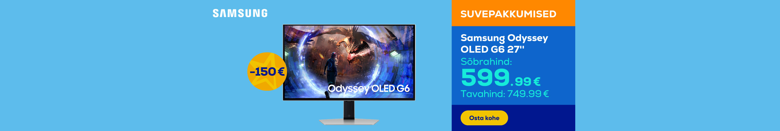 Samsung Odyssey OLED G6 27''