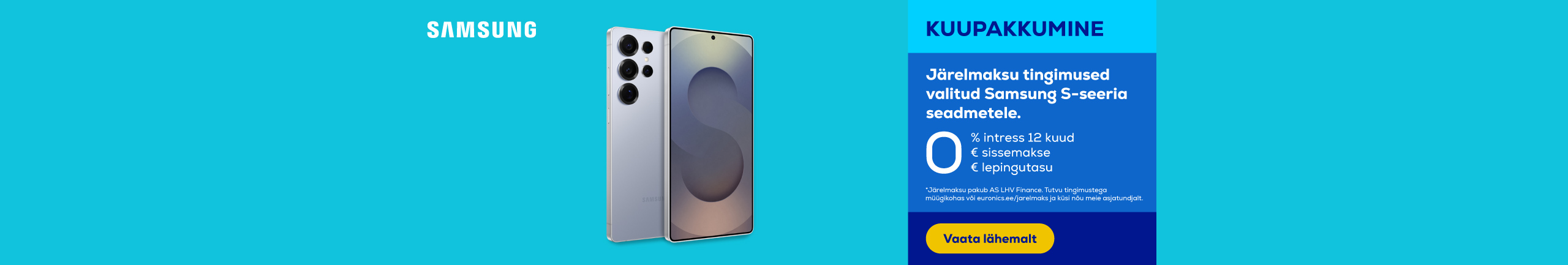 0% leasing for 12 months for selected Samsung smartphones and tablets