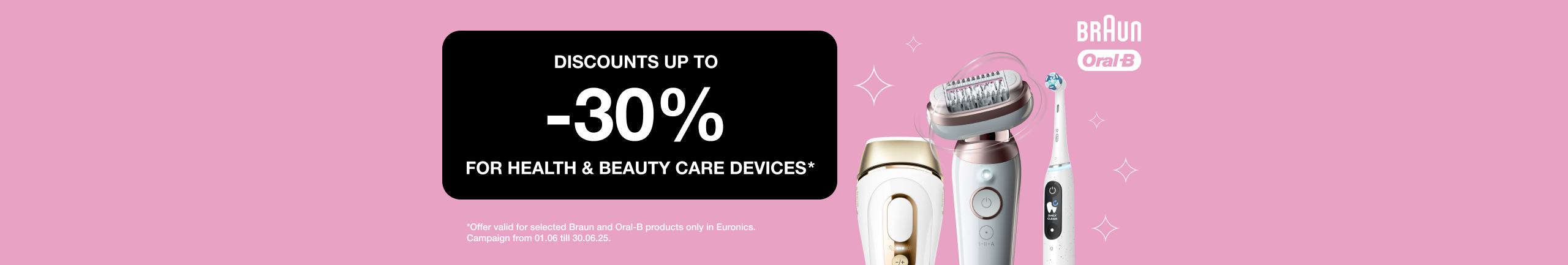 Now up to 30% off beauty and health products