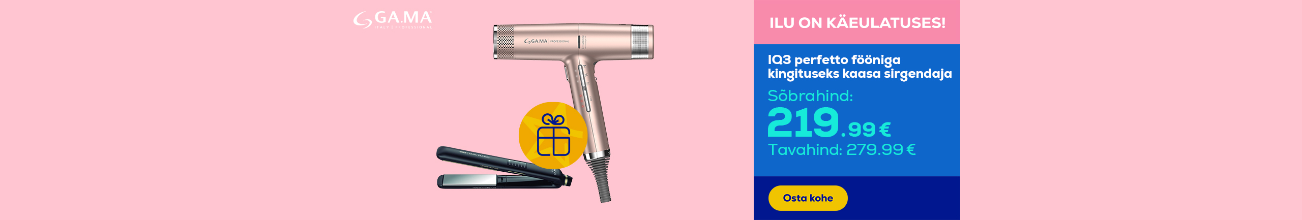 Ga.Ma IQ3 Perfetto hair dryer