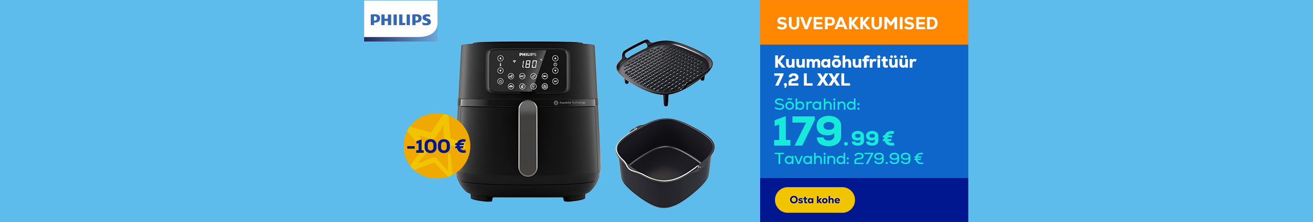 Philips airfryer 7.2 L XXL