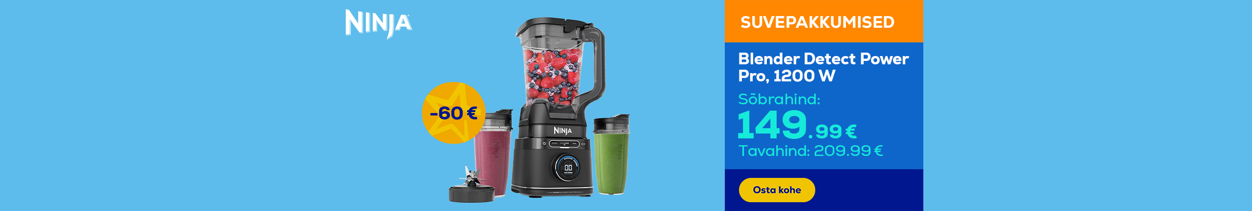 Blender Ninja Detect Power Pro, 1200 W