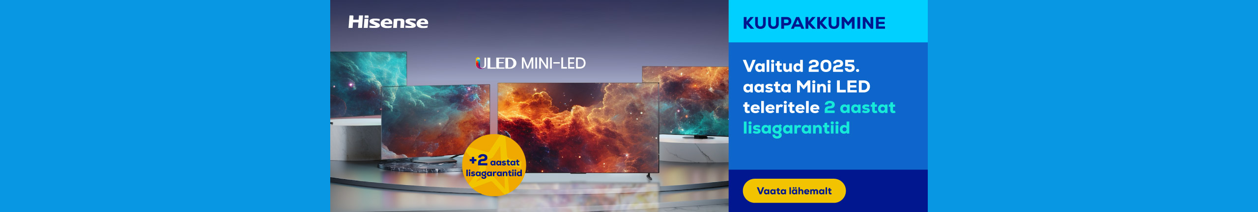 Additional 2-year warranty on selected 2025 Mini LED TVs