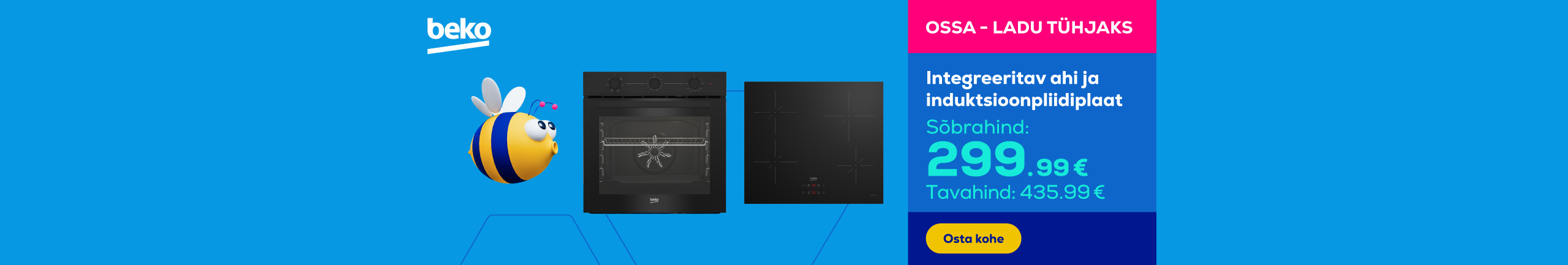 Beko built-in oven and induction hob