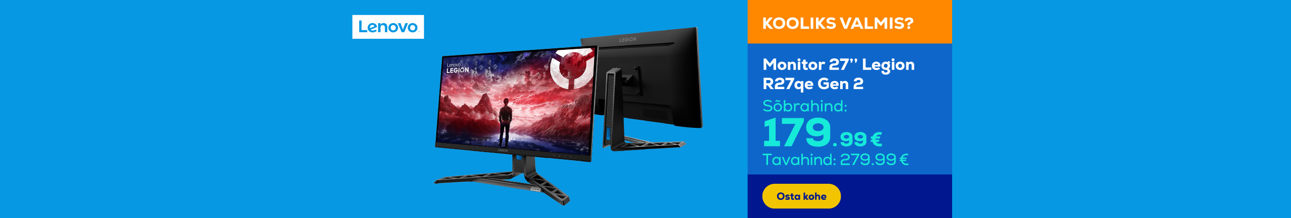Monitor 27’’ QHD IPS  Legion R27qe
