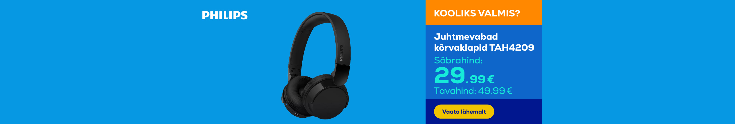 Wireless headphones TAH4209