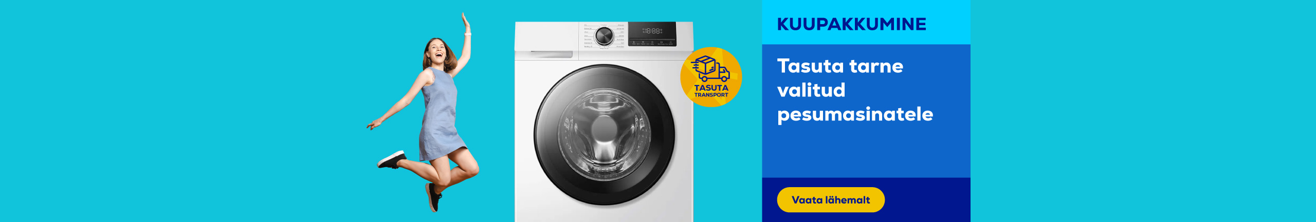 Free delivery on selected washing machines