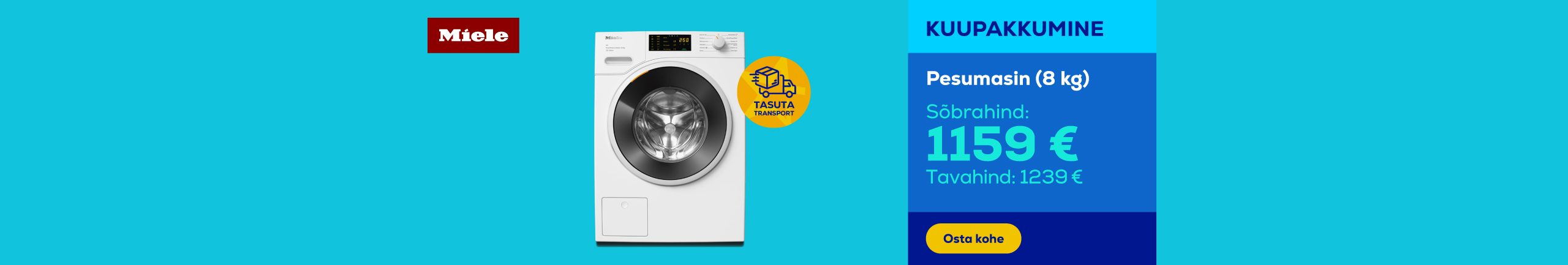 Miele washing machine (8 kg)