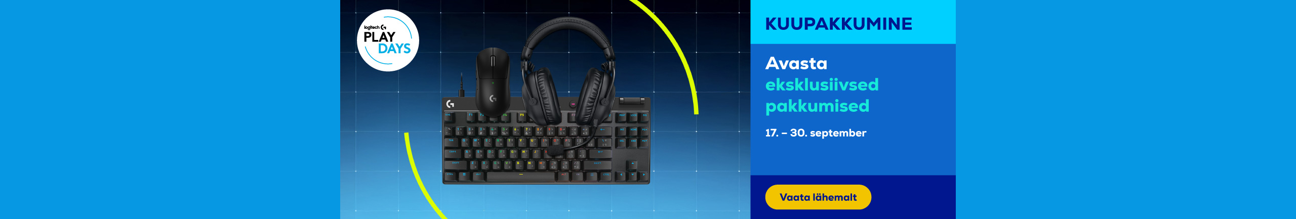 Take your gaming experience to the next level with Logitech!
