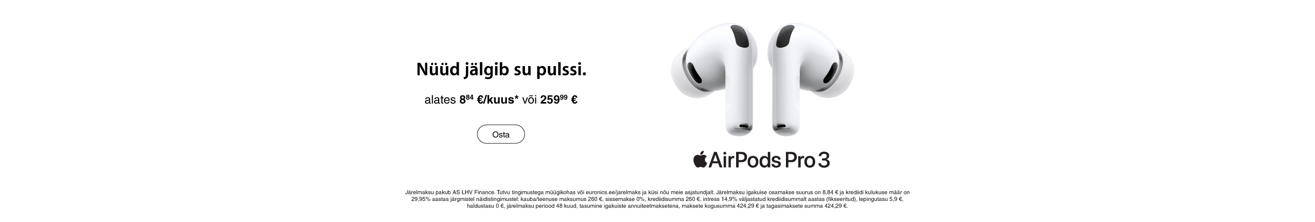 Uued AirPods kõrvaklapid on nüüd saadaval!