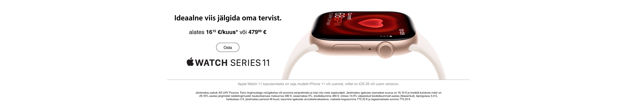 Uued Apple Watch nutikellad ja AirPods kõrvaklapid on nüüd saadaval eeltellimiseks!