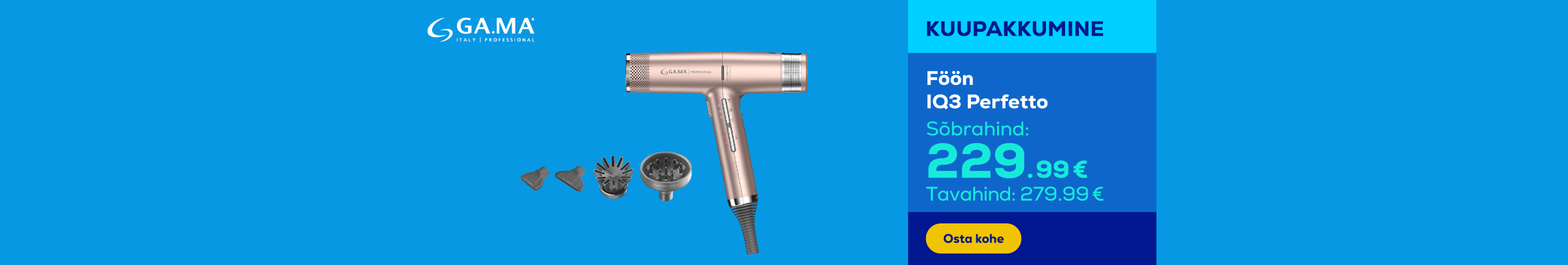 Hair dryer IQ3 Perfetto