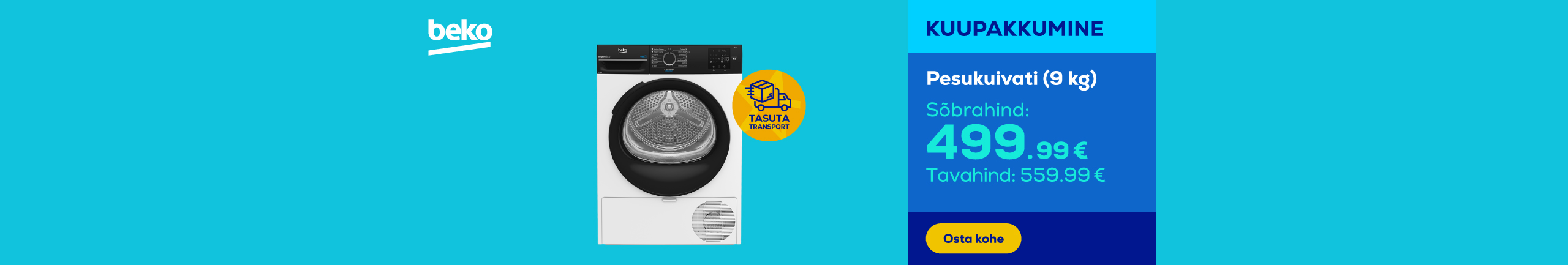Beko clothes dryer (9 kg)