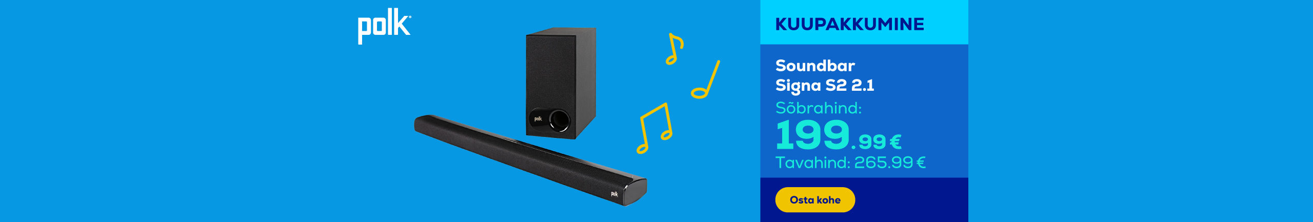 Polk Soundbar Signa S2 2.1