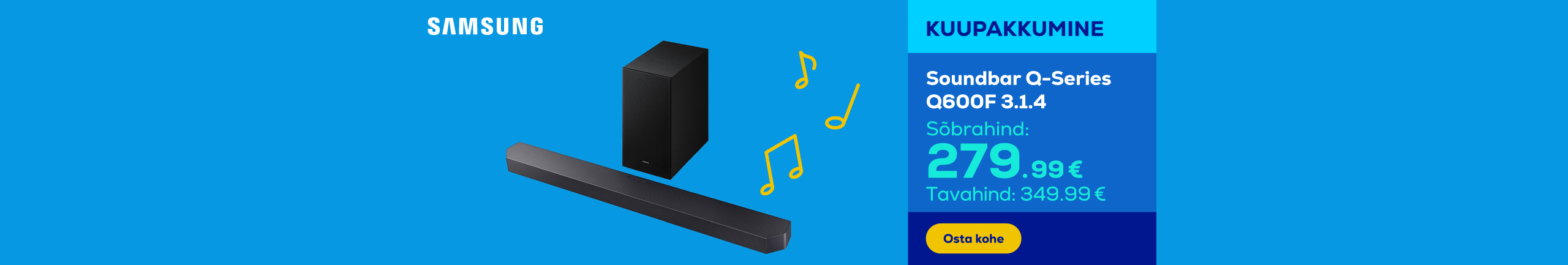 Samsung Soundbar Q-Series Q600F 3.1.4