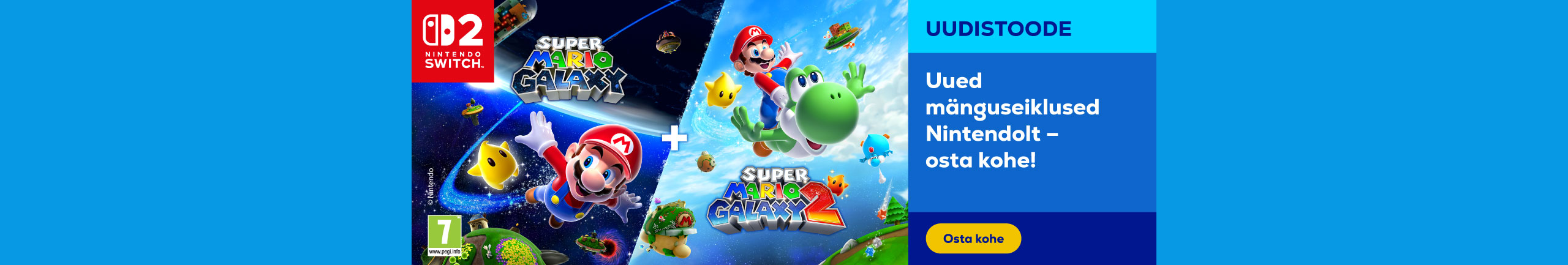 Uued mänguseiklused Nintendolt - osta kohe!