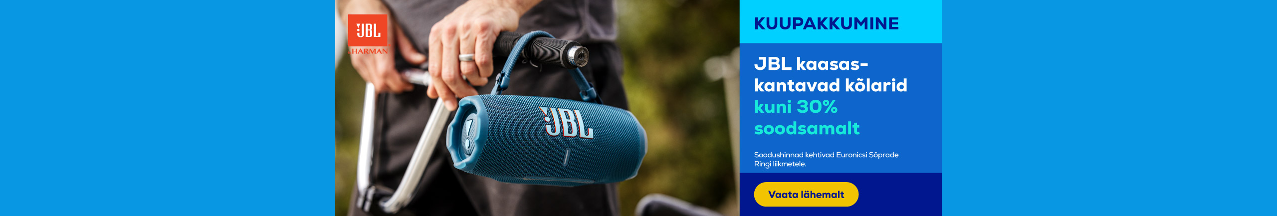 Kuni 30% soodsamad JBL kaasaskantavad kõlarid