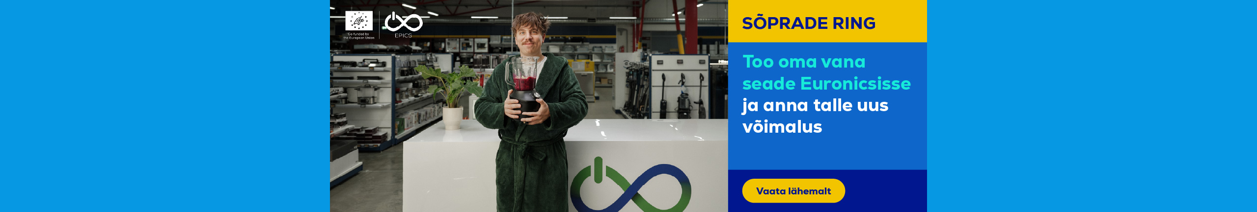 Useless tech becomes useful again. Bring your old device to Euronics and give it a new change.