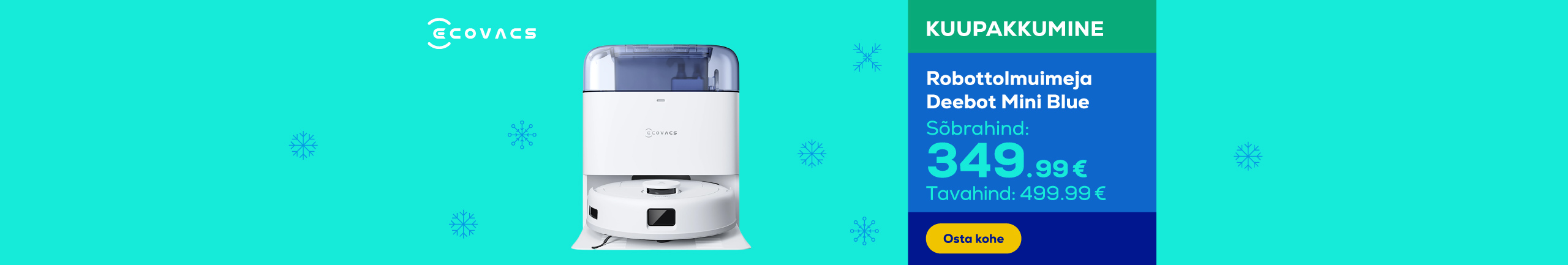 Robot vacuum cleaner Deebot Mini Blue