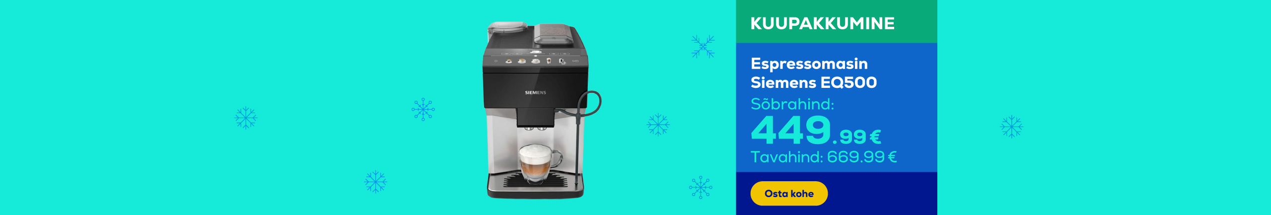 Espresso machine Siemens EQ500