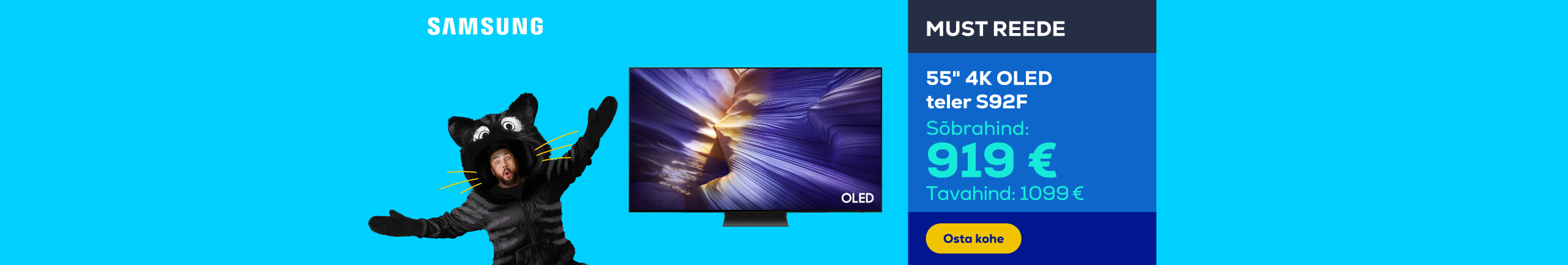 55" 4K OLED S92F TV