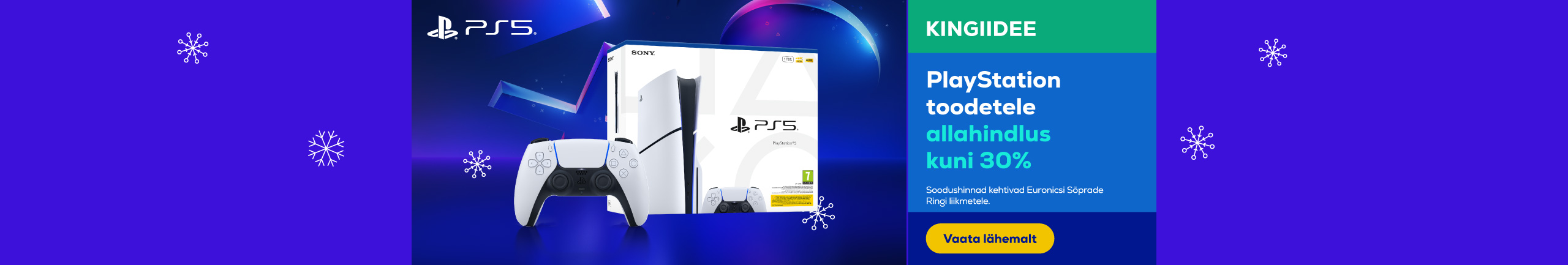 PlayStationi toodetele allahindlus kuni 30%