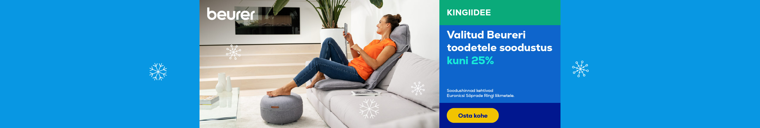 Up to 25% off selected Beurer products