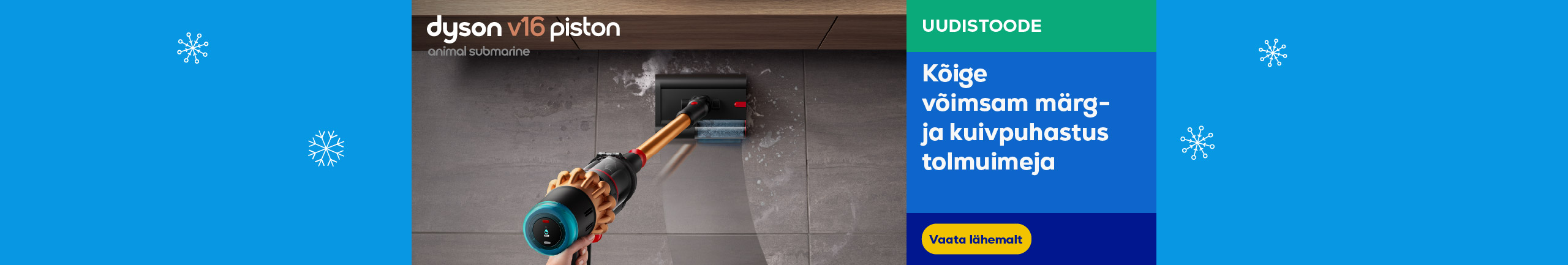 The most powerful cordless vacuum cleaner for wet and dry cleaning