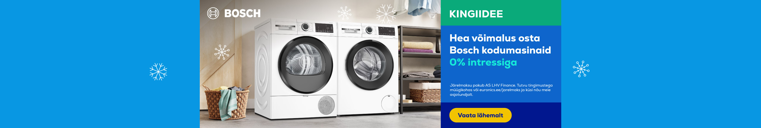 Great opportunity to buy Bosch home appliances with 0% interest