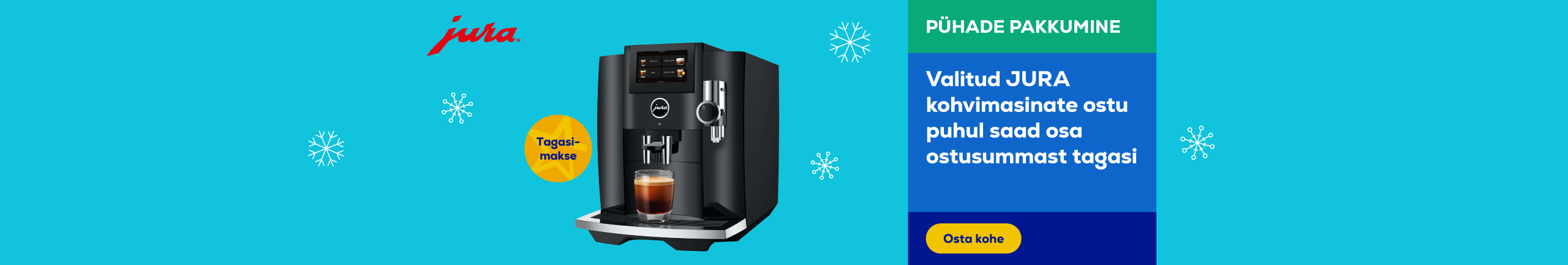 Get a partial cashback when purchasing selected JURA coffee machines
