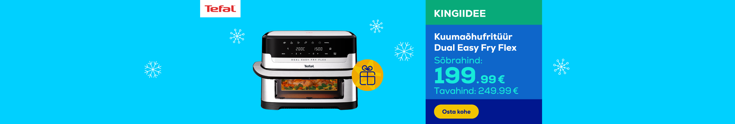 Kuumaõhufritüür Dual Easy Fry Flex