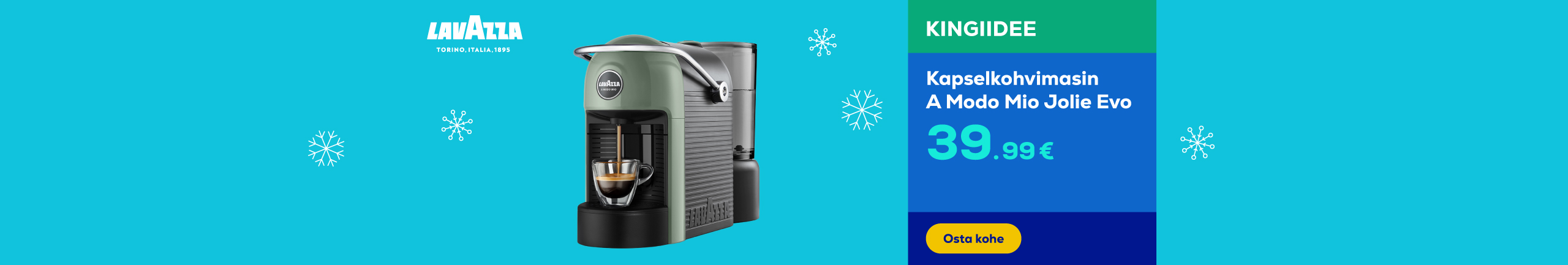 Capsule coffee machine A Modo Mio Jolie Evo