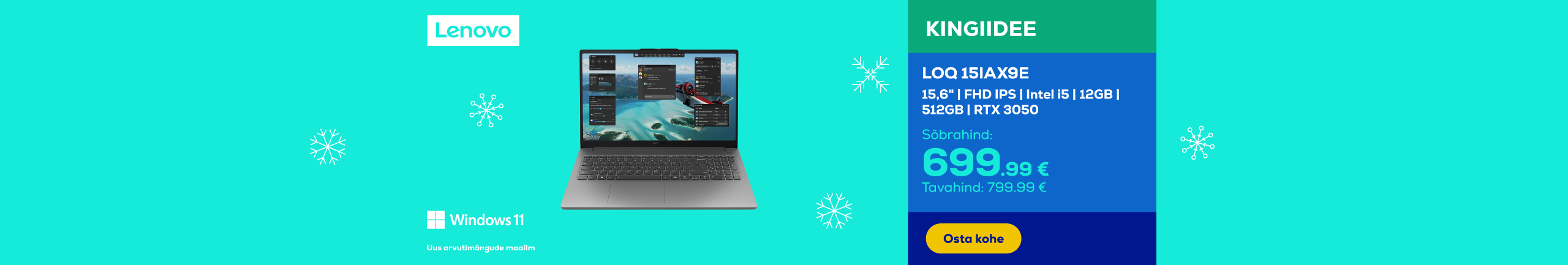 Sülearvuti Lenovo LOQ 15IAX9E