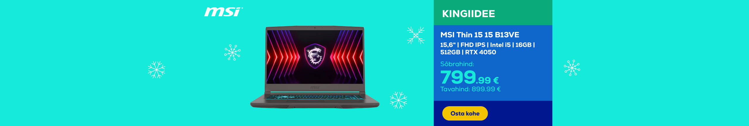 Sülearvuti MSI Thin 15