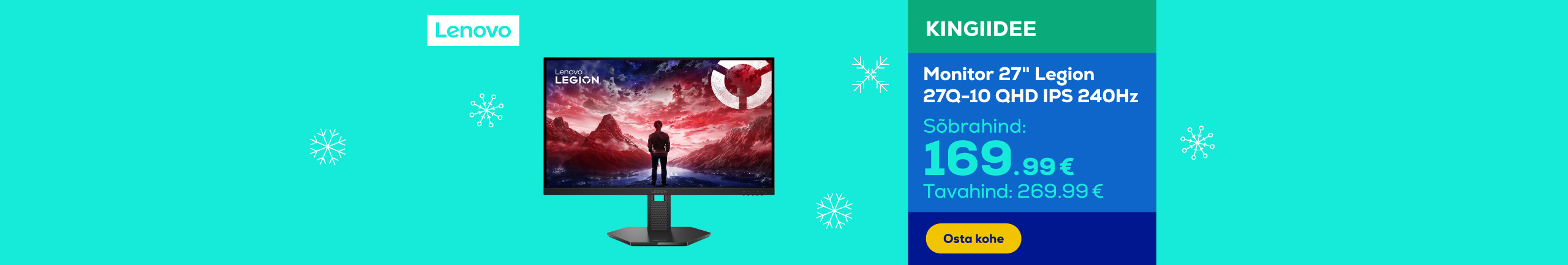 Monitor 27" Lenovo Legion 27Q-10