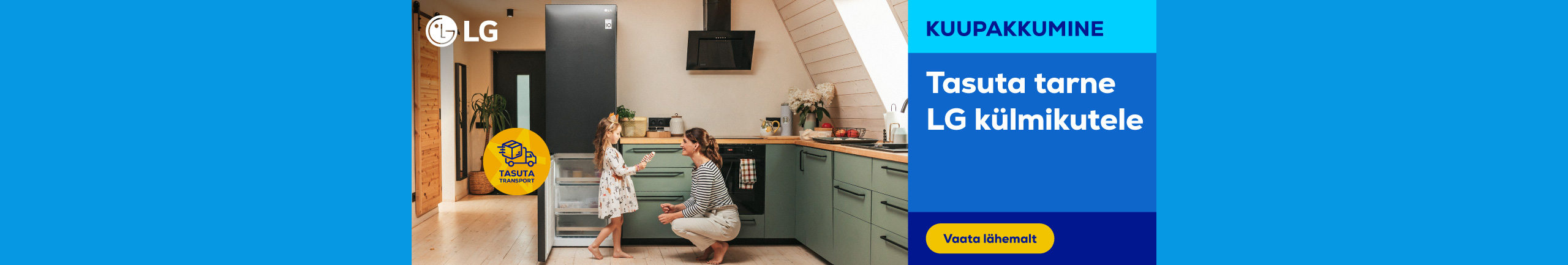 Tasuta tarne LG külmikutele