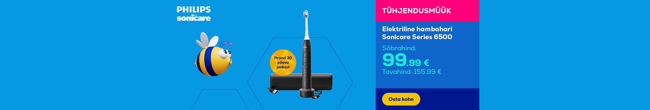 Electric toothbrush Sonicare Series 6500