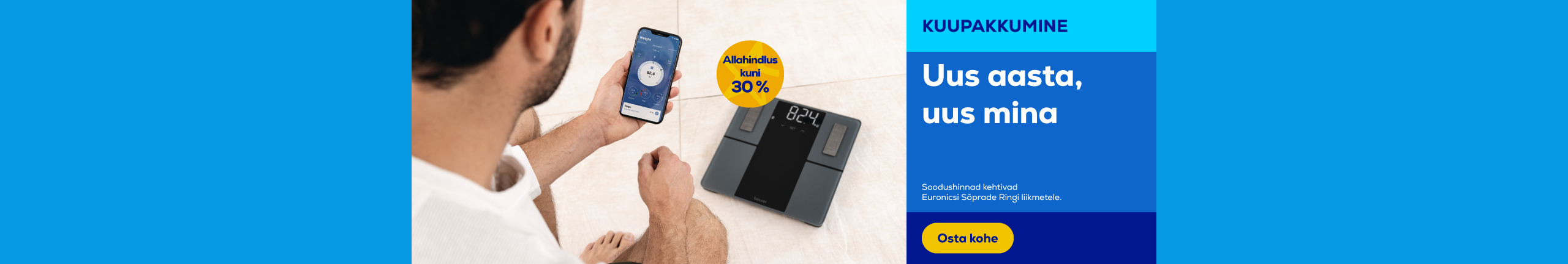 Valitud kaalud kuni 30% soodustusega 