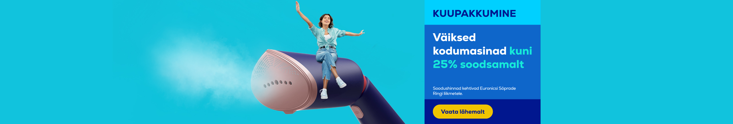 Discounts of up to 25% on small household appliances