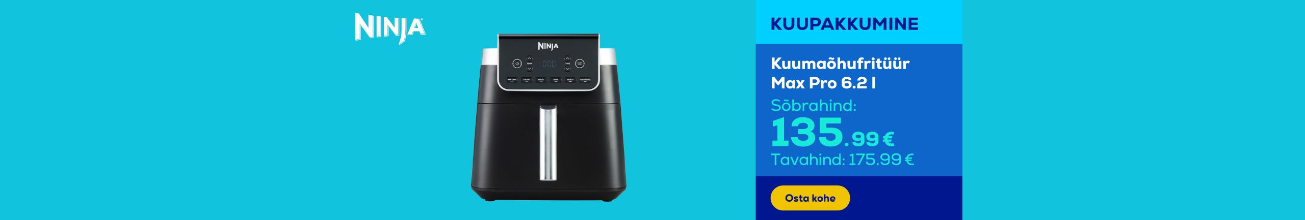 Kuumaõhufritüür Max Pro 6.2 l